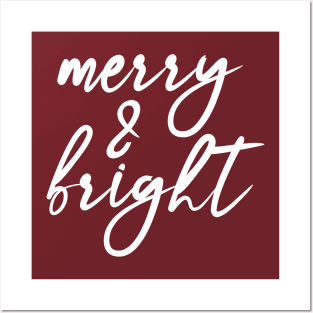 Merry and Bright Posters and Art